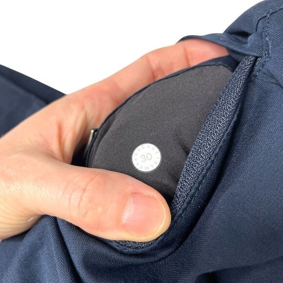 Lululemon Commission Pants Classic Swift‎ Cotton Size 30 navy blue - Picture 10 of 12